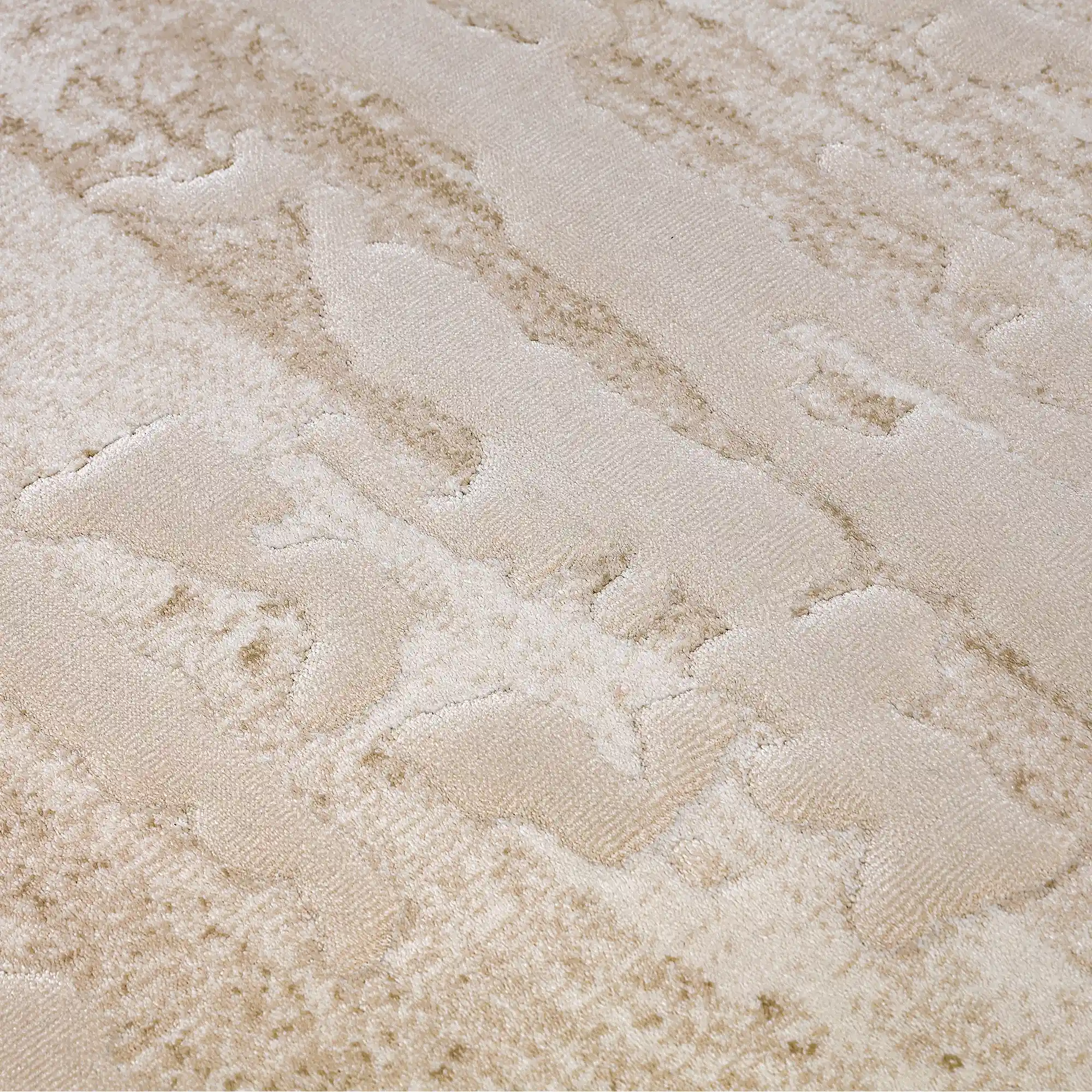 Shanluan Soft Veiled Texture Neutral Area Rug