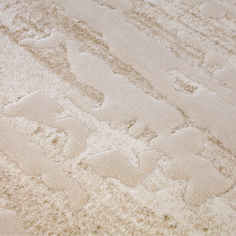 Shanluan Soft Veiled Texture Neutral Area Rug