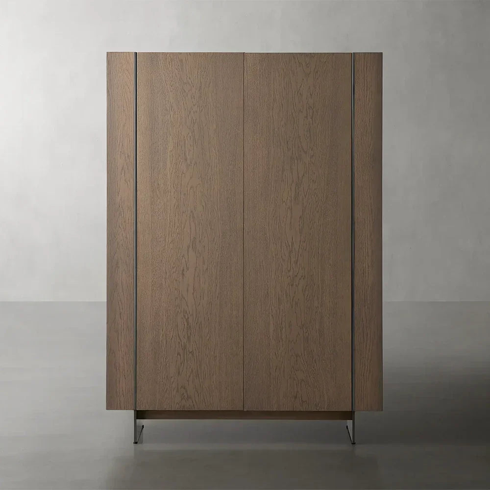 Mihaela Wood Sideboard Chestnut Buffet Cabinet Oiling Process Entryway Cabinet