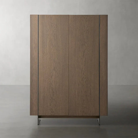 Mihaela Wood Sideboard Chestnut Buffet Cabinet Oiling Process Entryway Cabinet