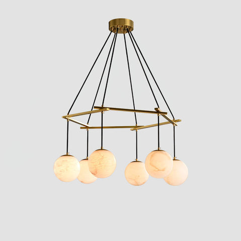 Miira Alabaster Chandelier - Vakkerlight