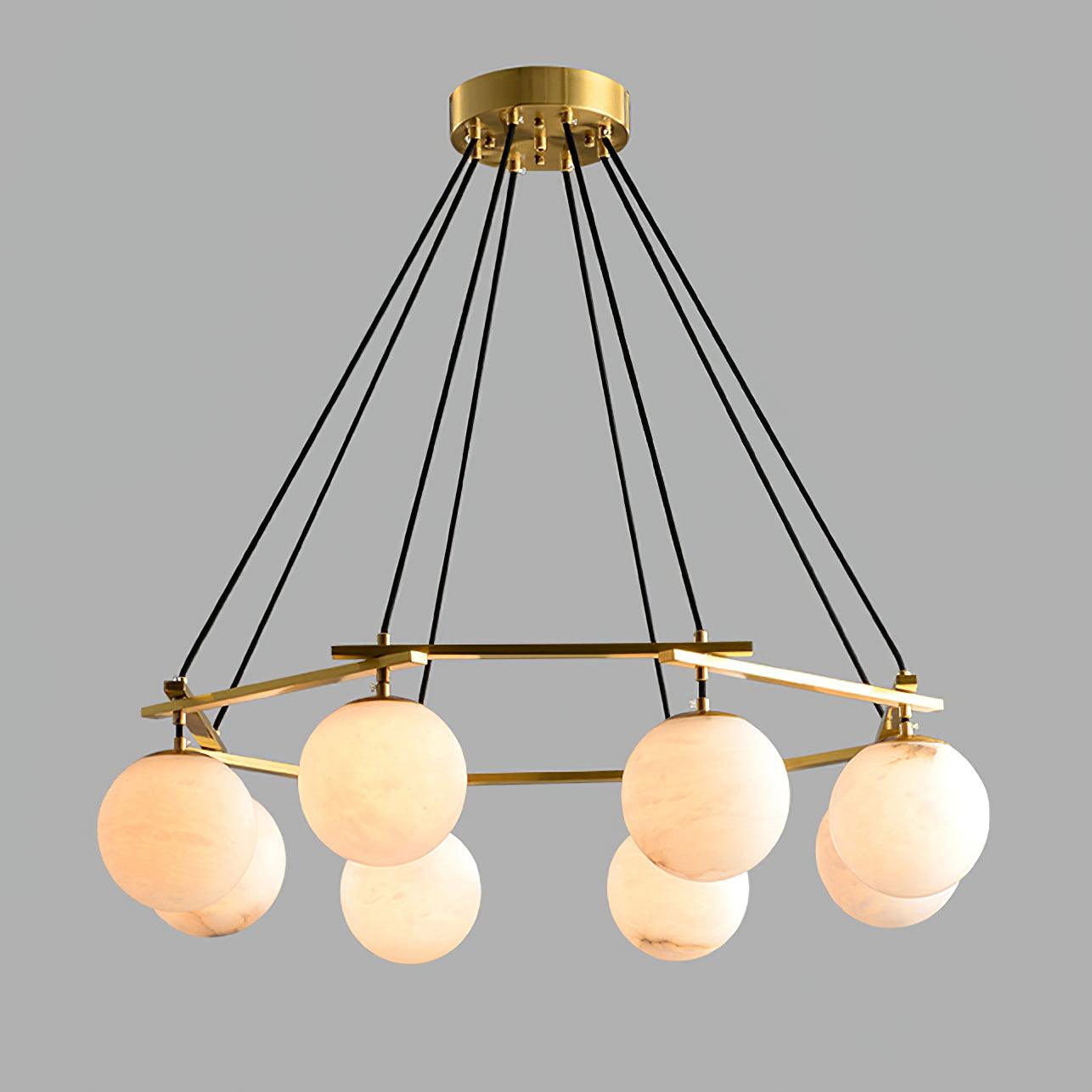 Miira Alabaster Chandelier - Vakkerlight