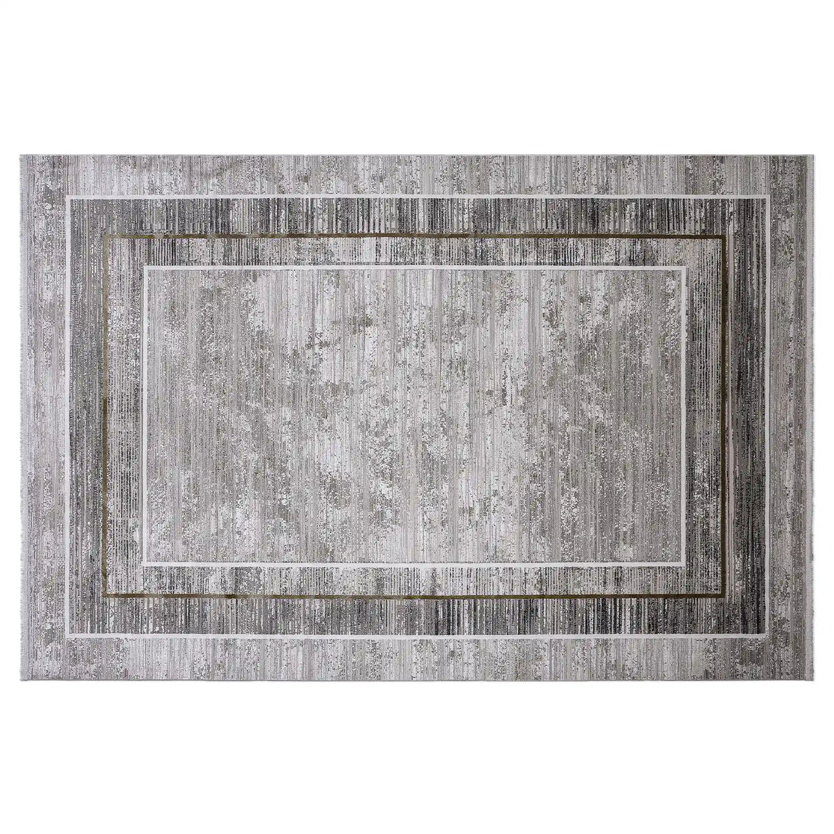 Milano Framed Abstract Neutral Area Rug