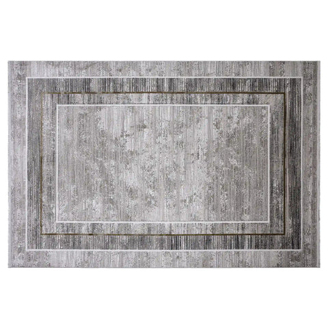 Milano Framed Abstract Neutral Area Rug
