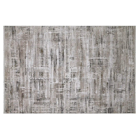 Milano Layered Linear Abstract Neutral Area Rug