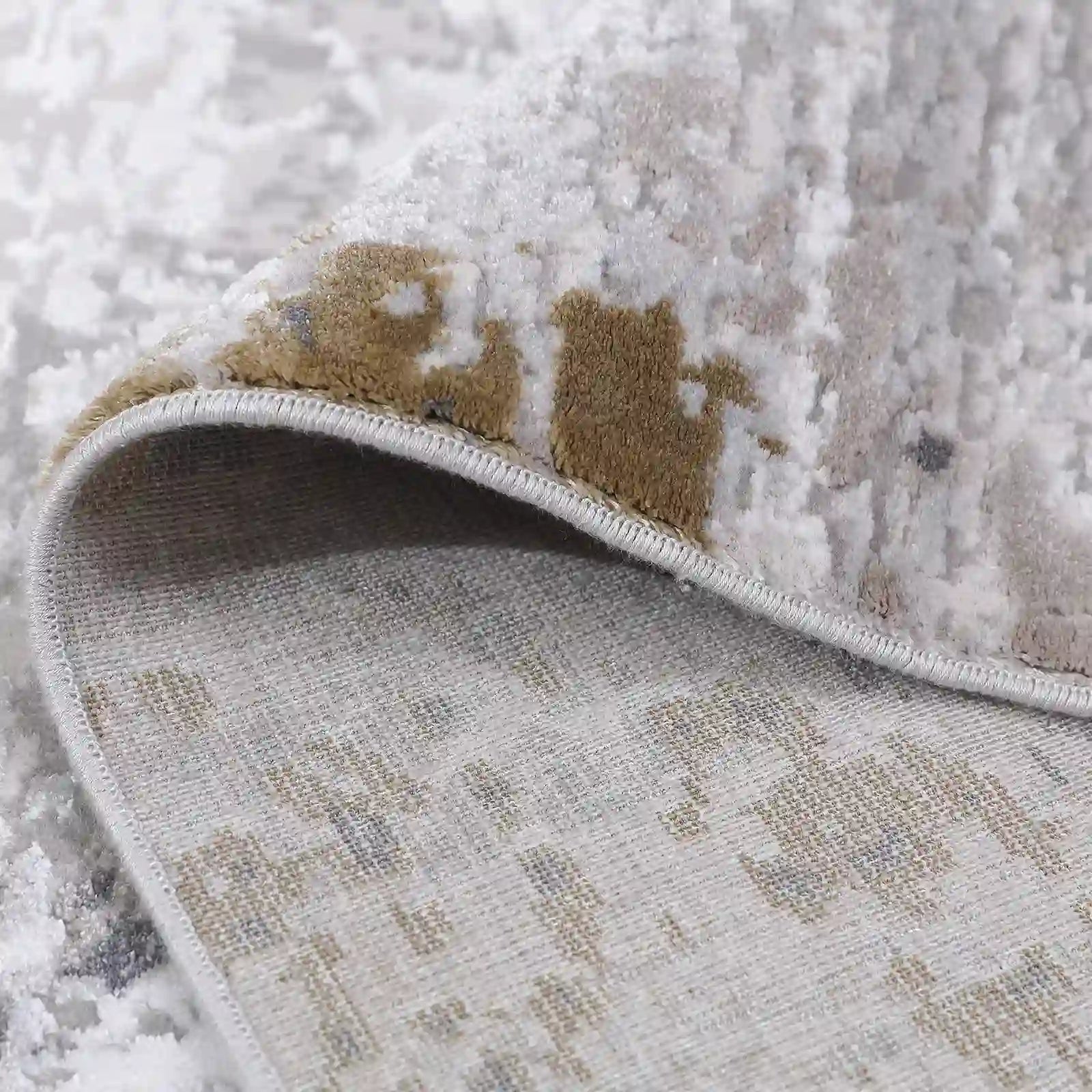 Milano Textured Abstract Neutral Area Rug for Contemporary Interiors ...