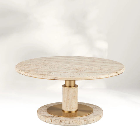 Miles Travertine Cocktail Table