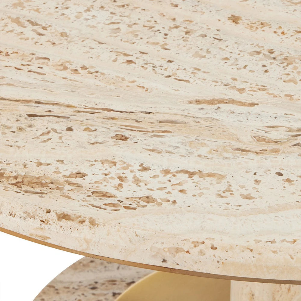 Miles Travertine Cocktail Table