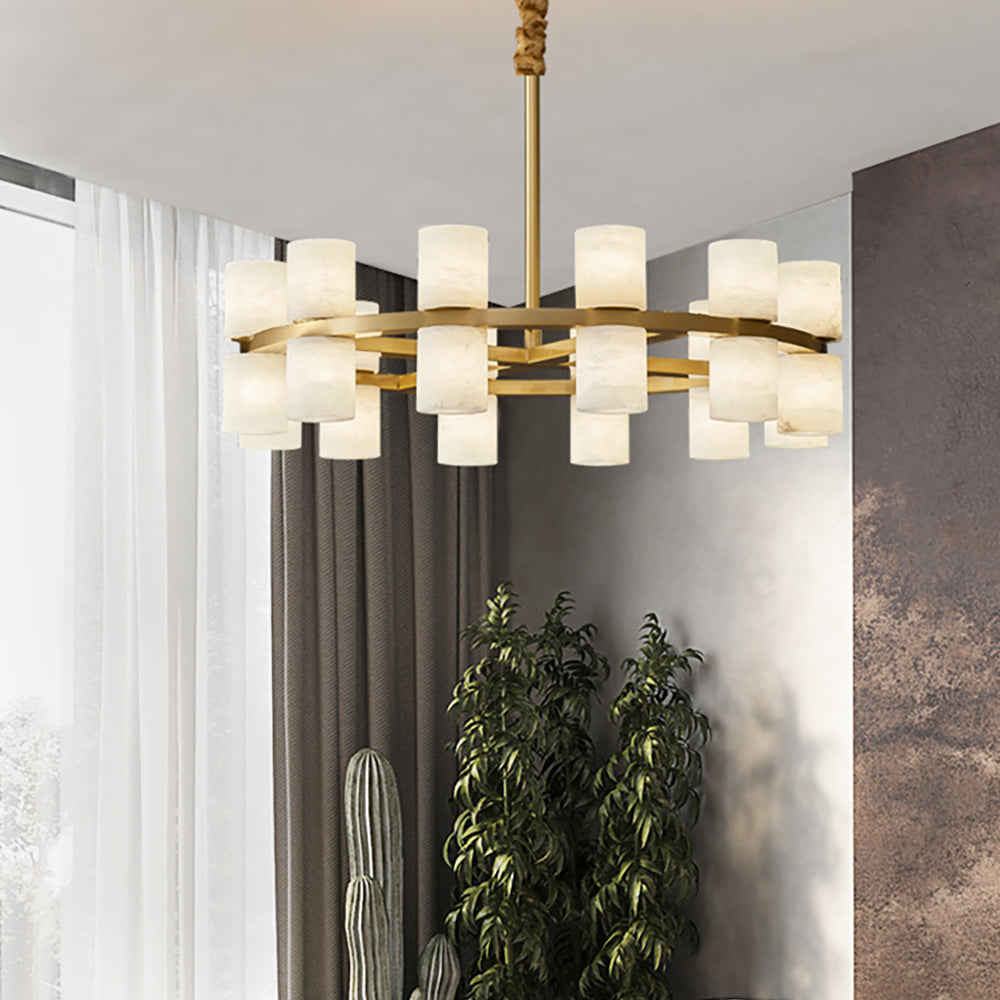 Tabitha Modern Alabaster Chandelier