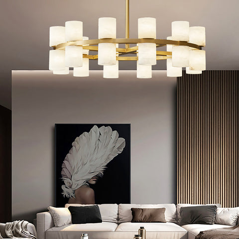 Tabitha Modern Alabaster Chandelier