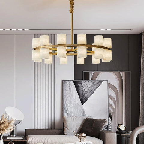 Tabitha Modern Alabaster Chandelier