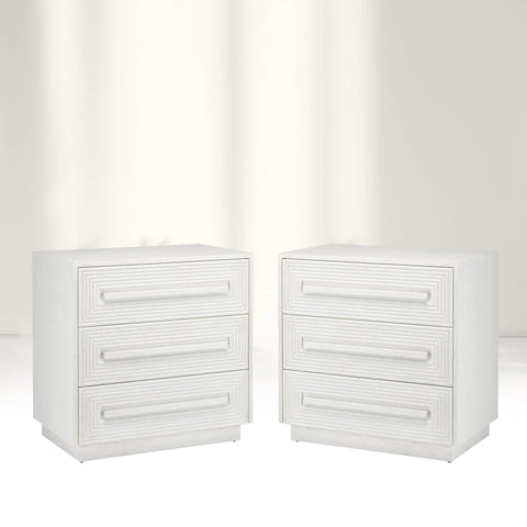 Morombe White Nightstand