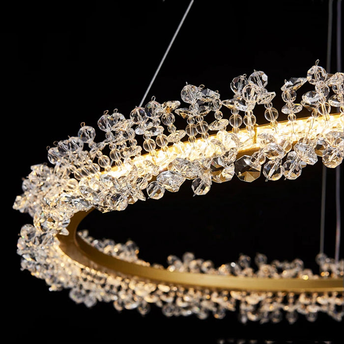 Housegent Nolan Halo Crystal Chandelier