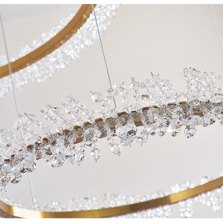 Housegent Nolan Halo Crystal Chandelier