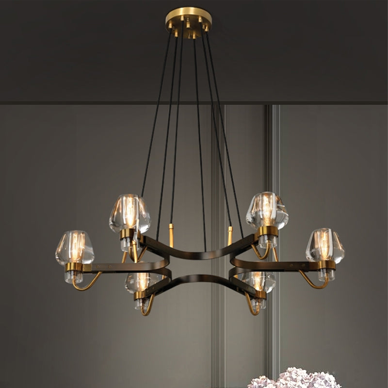 Brass,post-modern,industrial style, bulb, light luxury, 6 heads, glass, 8 heads,chandeliers, branch, pendants, Housegent, living room. bedroom, dining room, light,