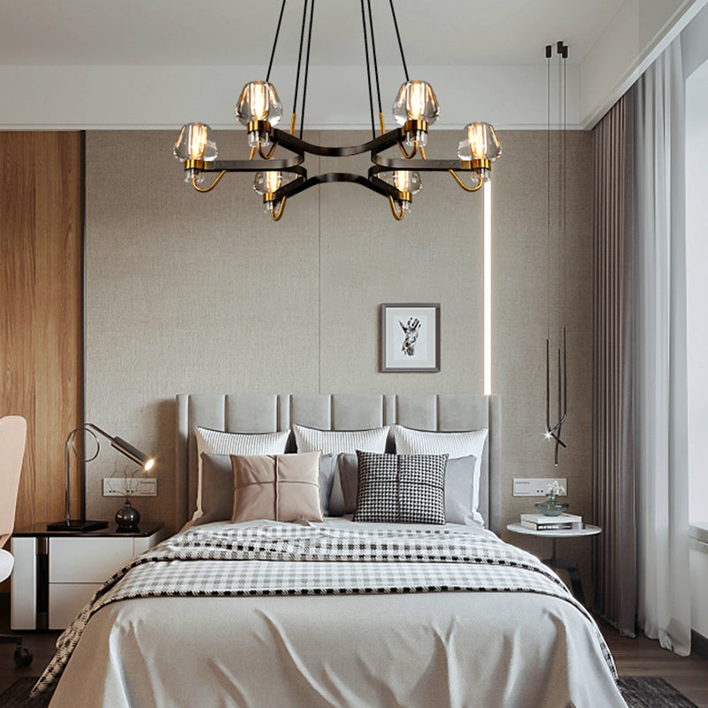 Brass,post-modern,industrial style, bulb, light luxury, 6 heads, glass, 8 heads,chandeliers, branch, pendants, Housegent, living room. bedroom, dining room, light,