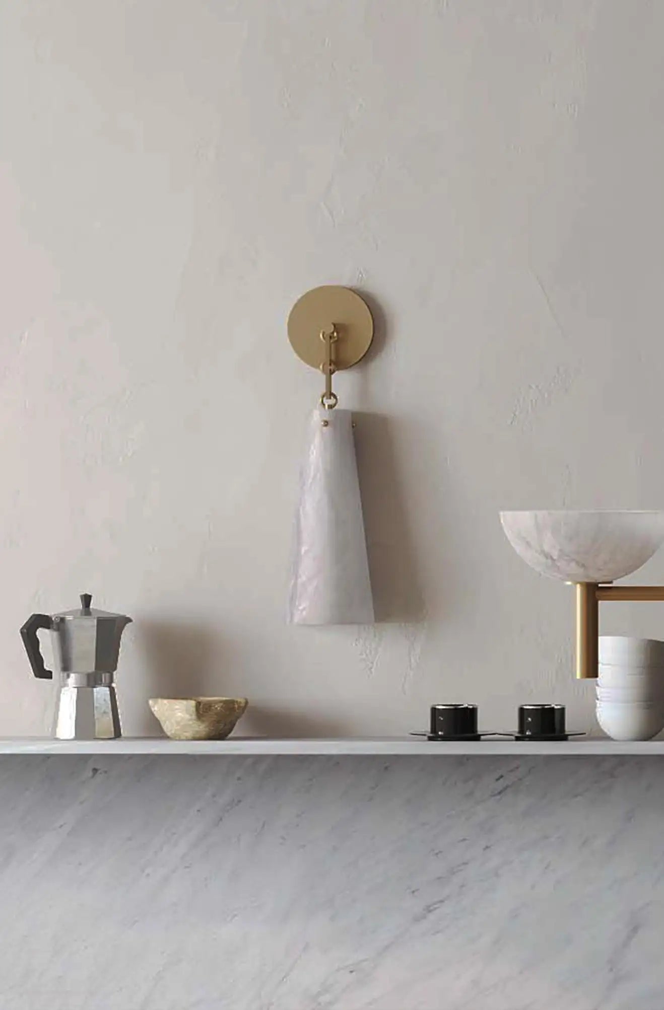 Contemporary Lucca Alabaster Wall Sconce For Kitchen Island, Bedroom