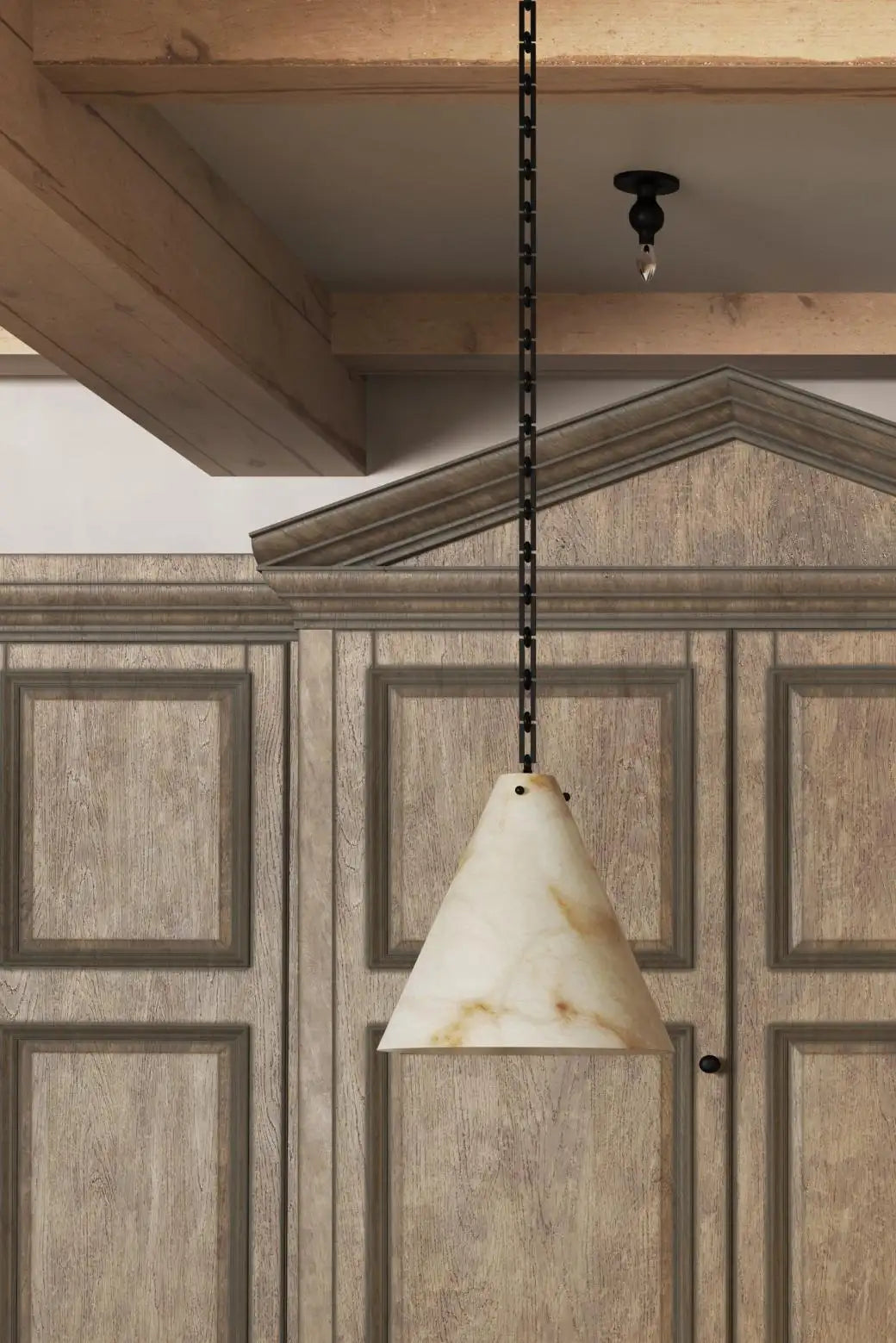 Contemporary Lucca Large Alabaster Pendant Light For Kitchen Island, Living Room