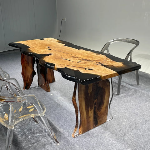 Olive Wood Epoxy Table