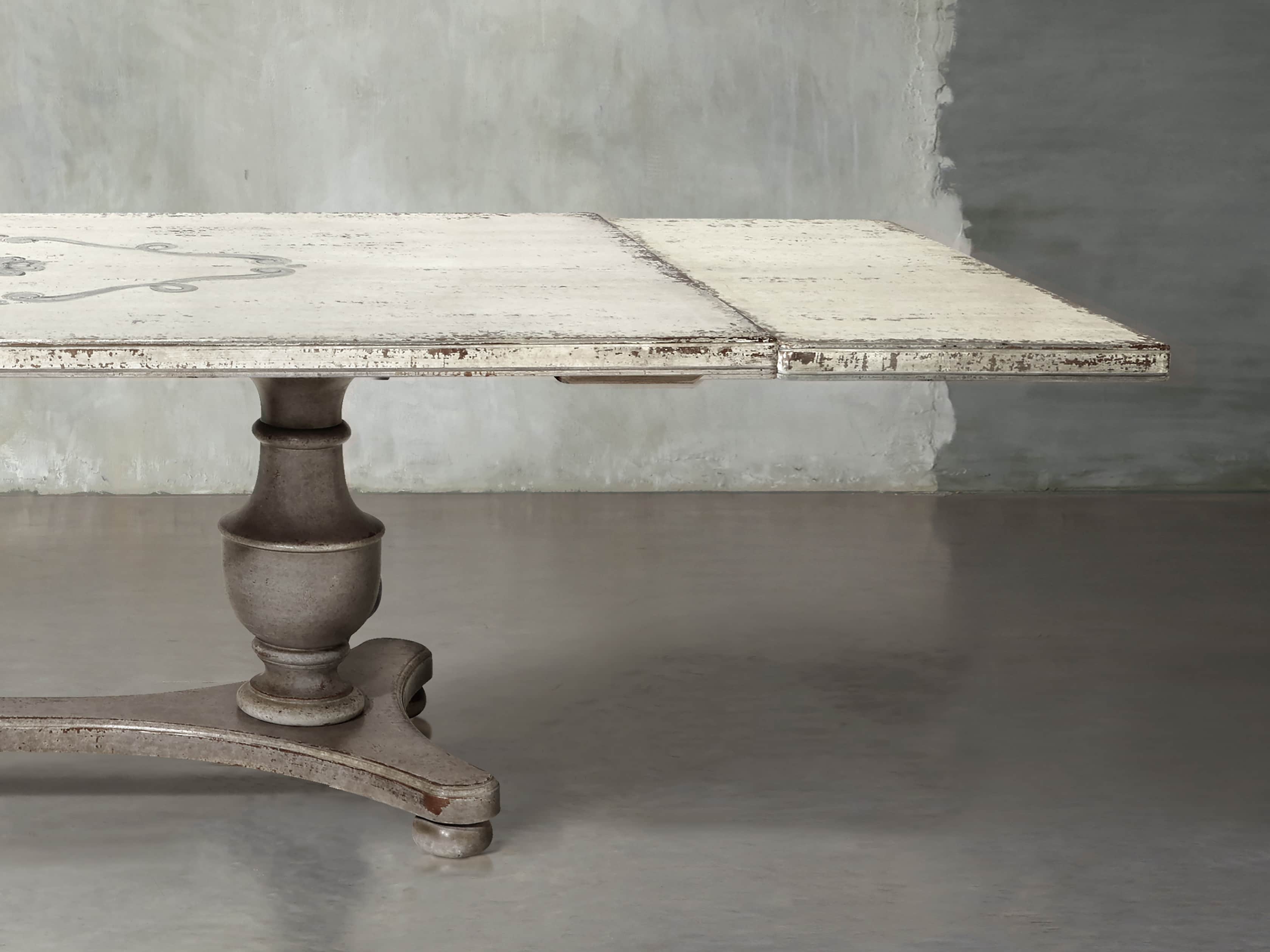 Biancca Center Scroll Bell'Arte Rectangle Dining Table