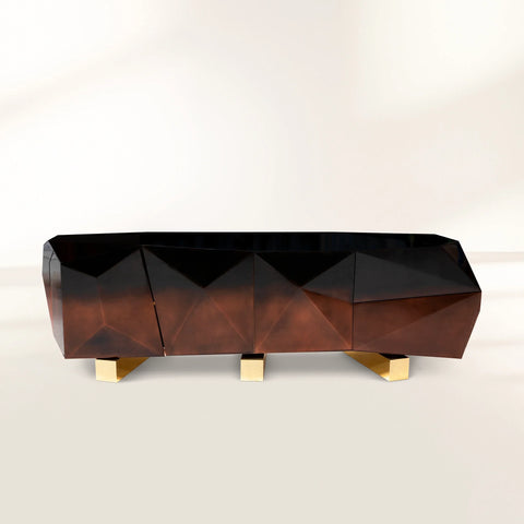 Hidden Storage Faceted Design Sideboard