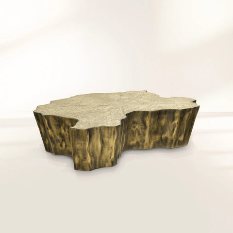 Brass Sculptural Form Coffee Table