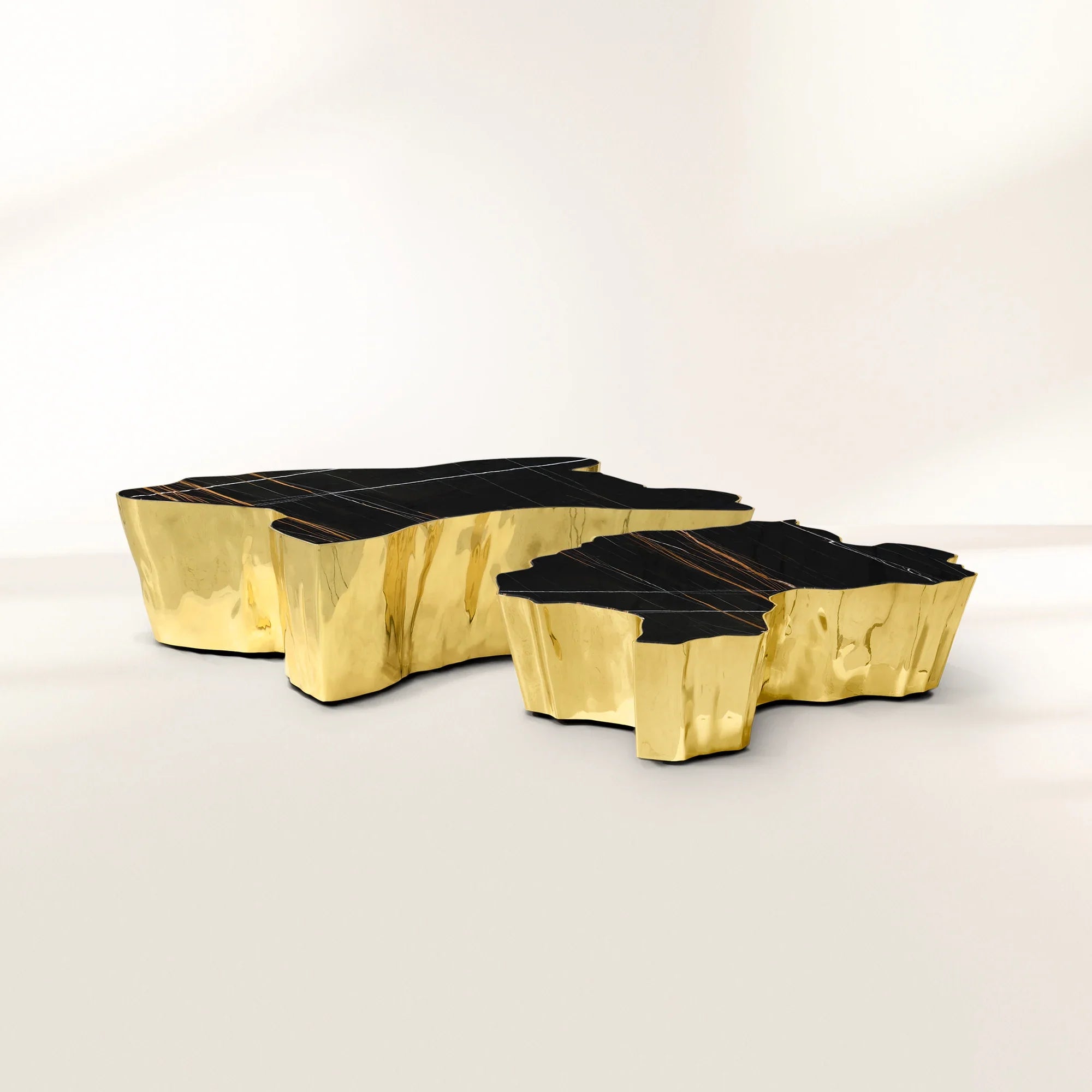Brass Sculptural Form Coffee Table