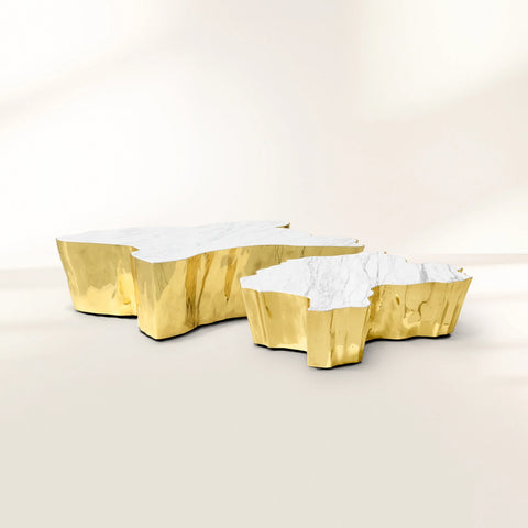 Brass Sculptural Form Coffee Table
