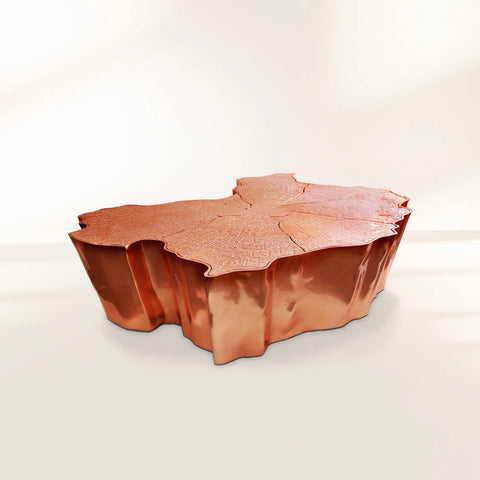 Brass Sculptural Form Coffee Table