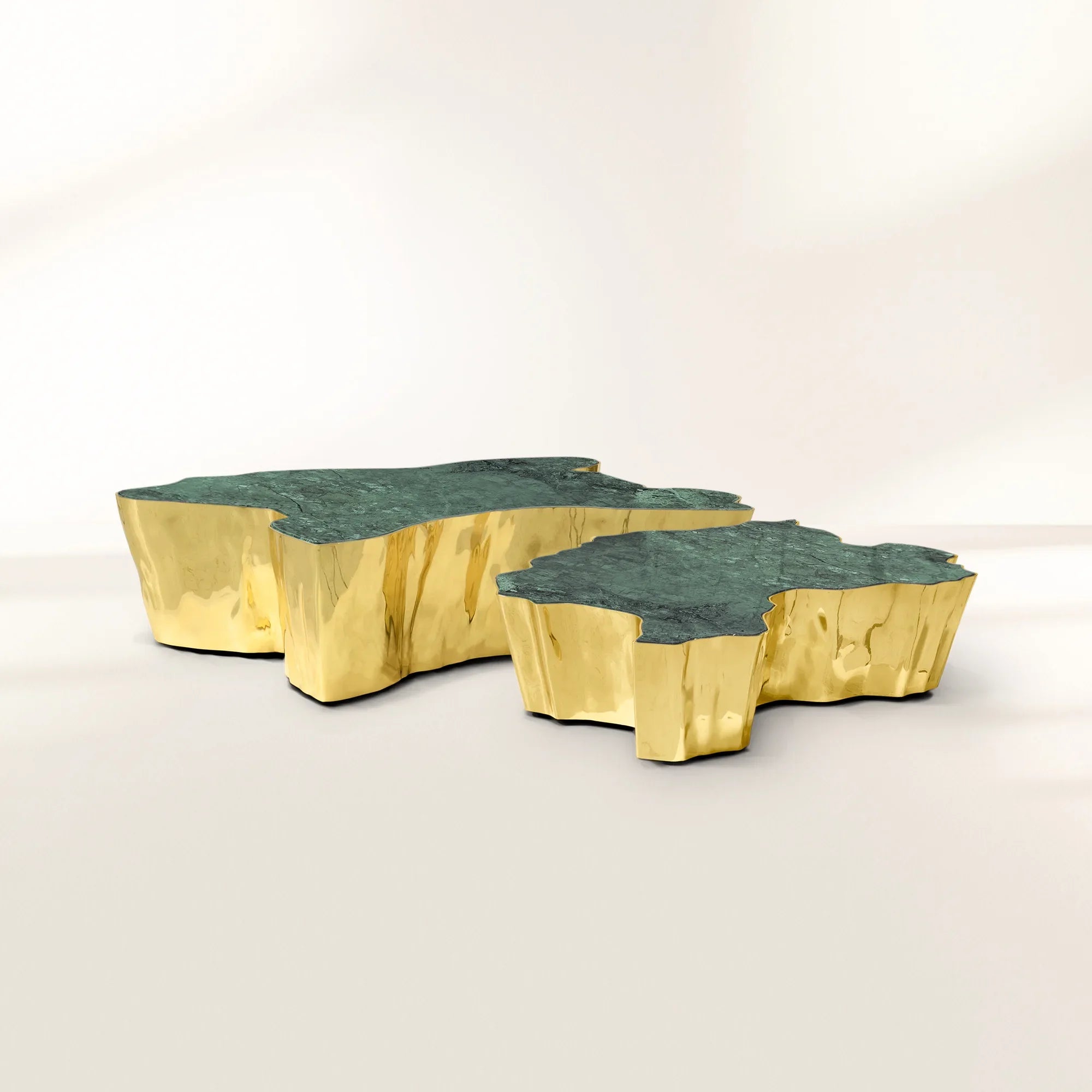 Brass Sculptural Form Coffee Table