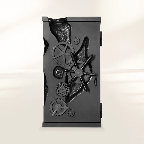 Collectible Vault Safe with Gold-Plated Finish and Secret