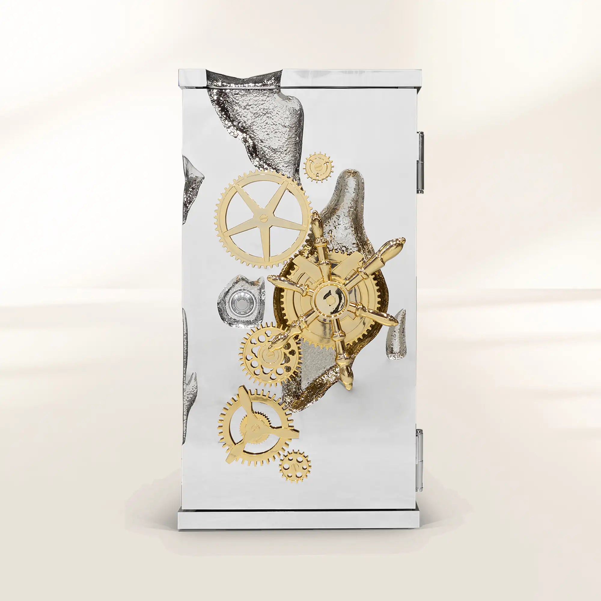 Collectible Vault Safe with Gold-Plated Finish and Secret