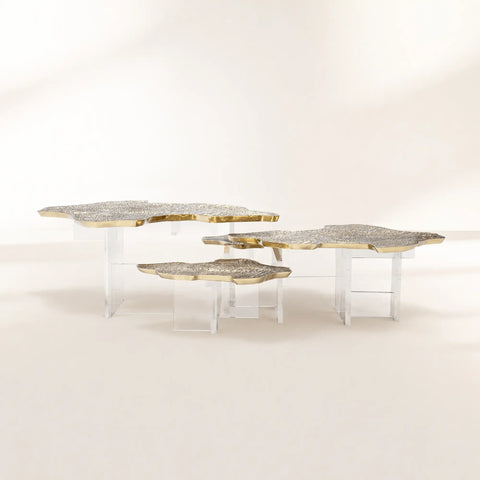 Brass Sculptural Form Coffee Table