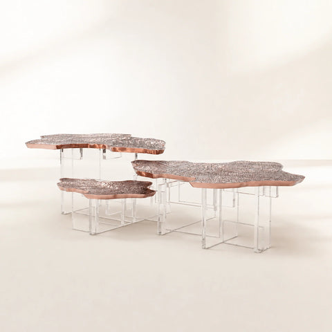 Brass Sculptural Form Coffee Table