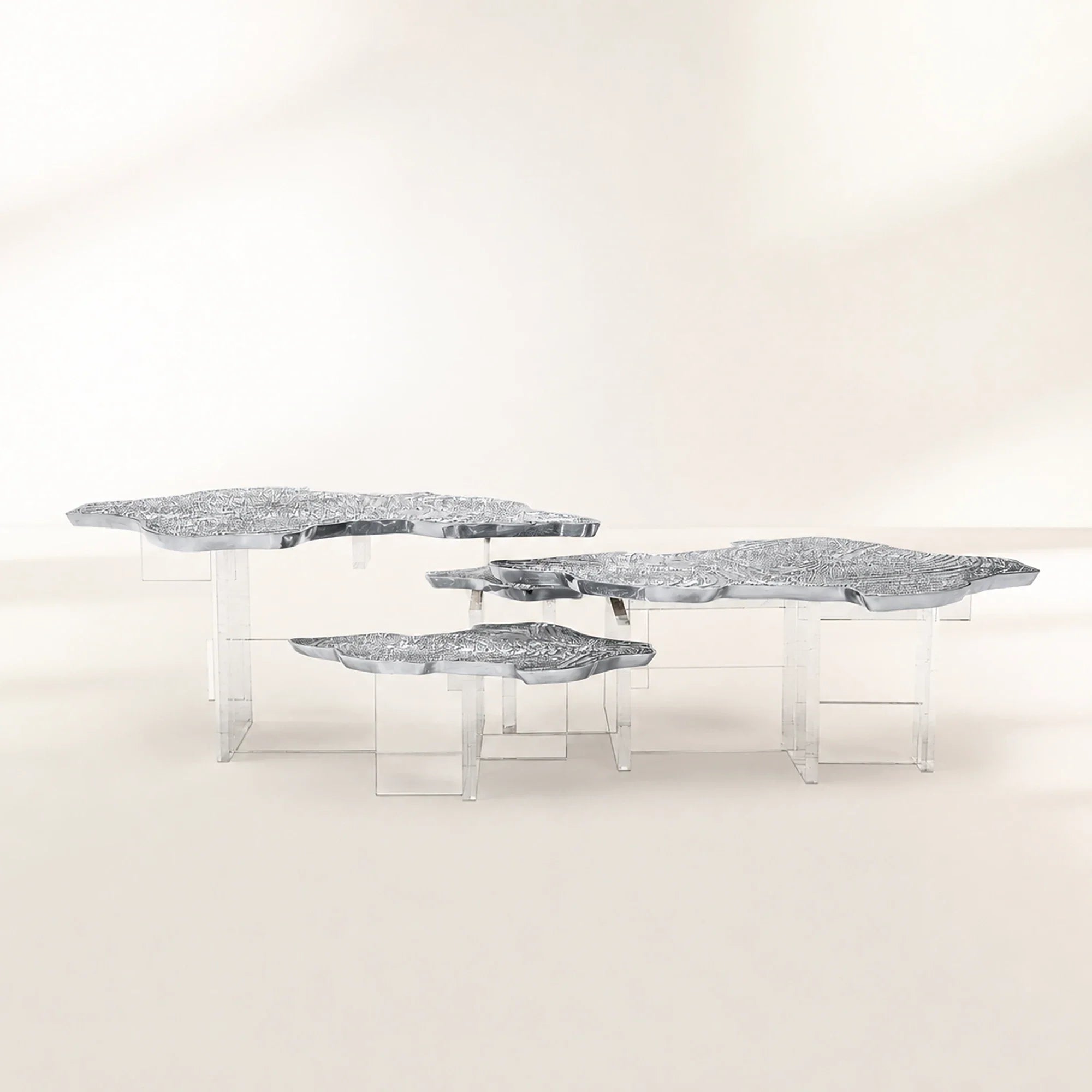 Brass Sculptural Form Coffee Table