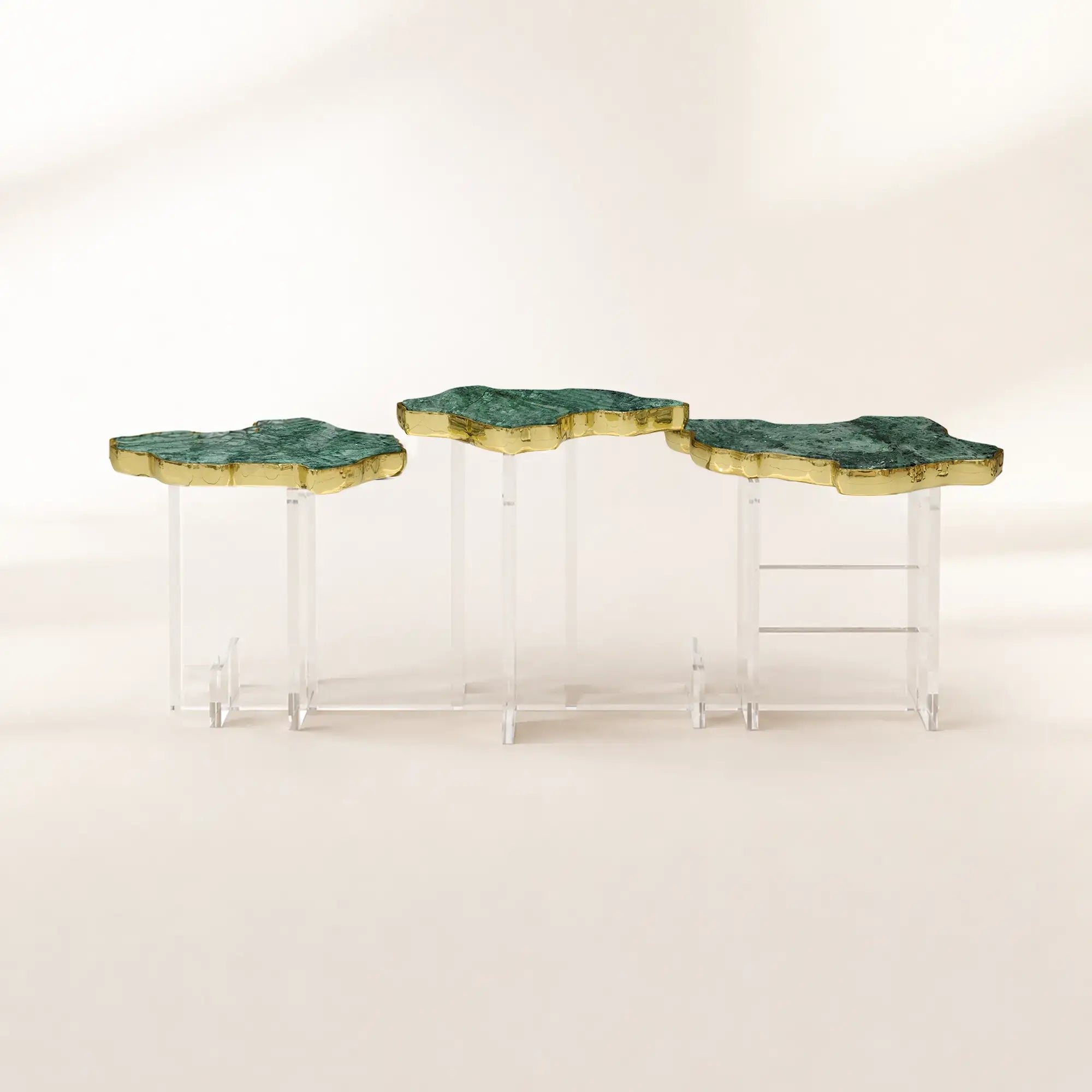 Brass Sculptural Form Coffee Table