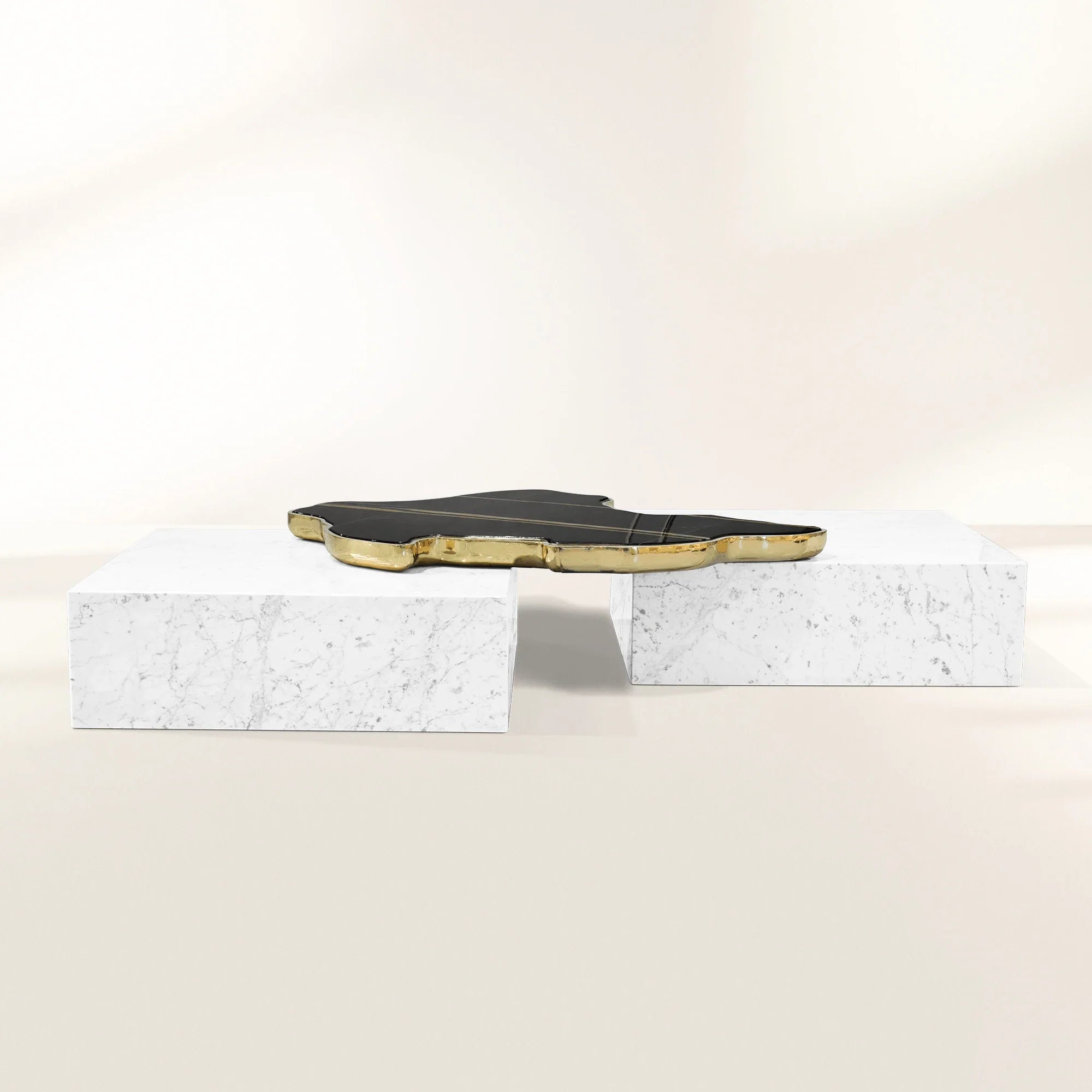 Black Sculptural Form Coffee Table