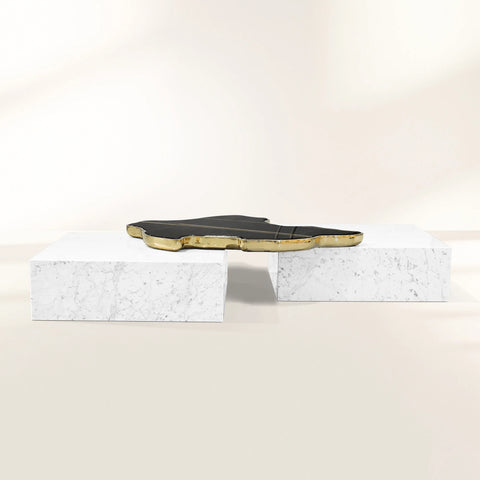 Black Sculptural Form Coffee Table