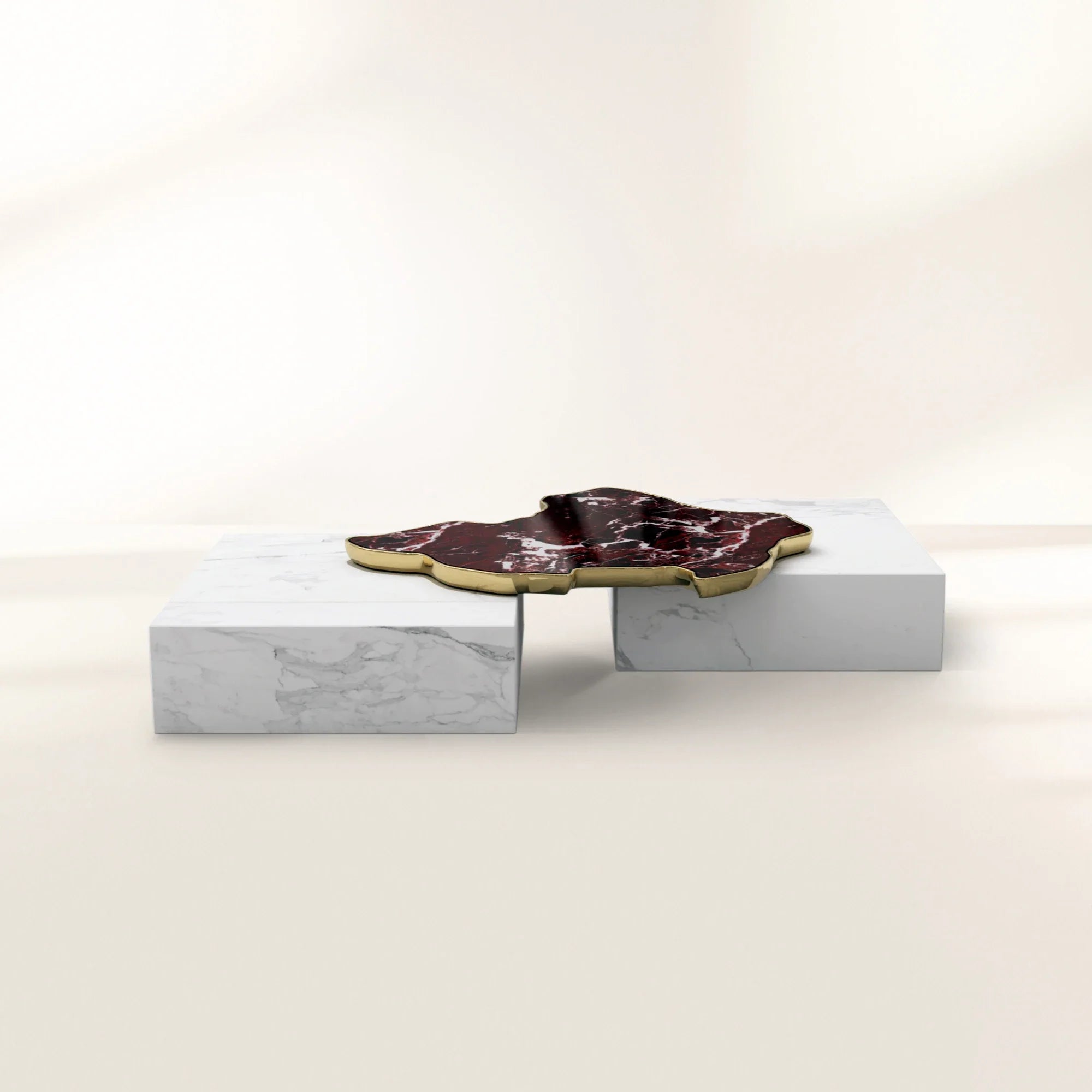 Black Sculptural Form Coffee Table