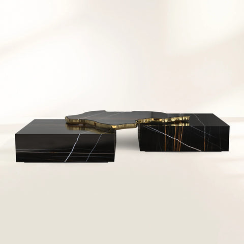 Black Sculptural Form Coffee Table