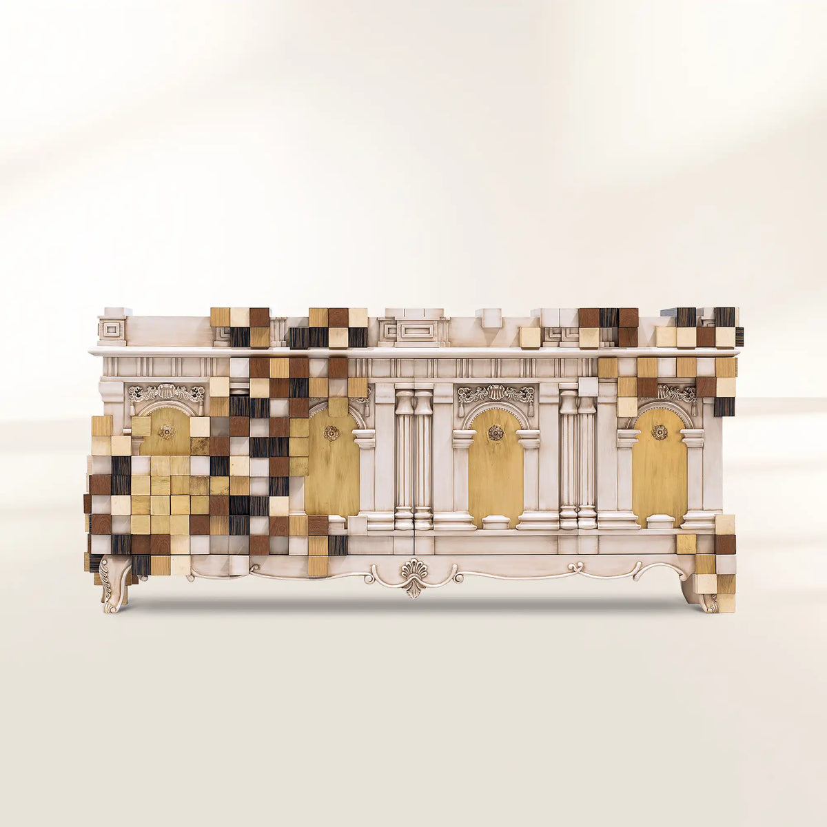 Mirrored Sideboard Buffet Cabinet