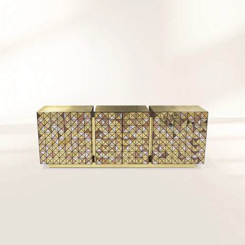 Anodized Metal Sideboard Cabinet