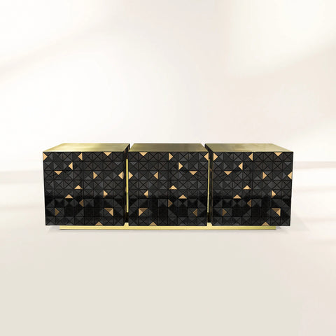 Anodized Metal Sideboard Cabinet