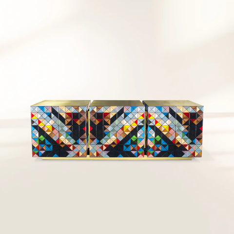 Anodized Metal Sideboard Cabinet