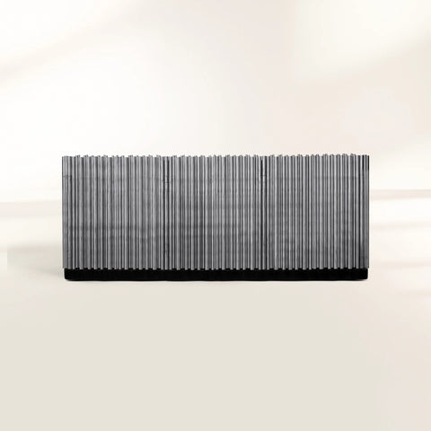 Brass Hidden Storage Sculptural Form Sideboard