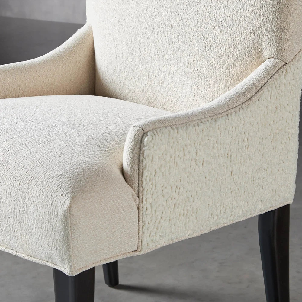 Platinum Dining Chair in Cushing Snow and Cuddle Natural