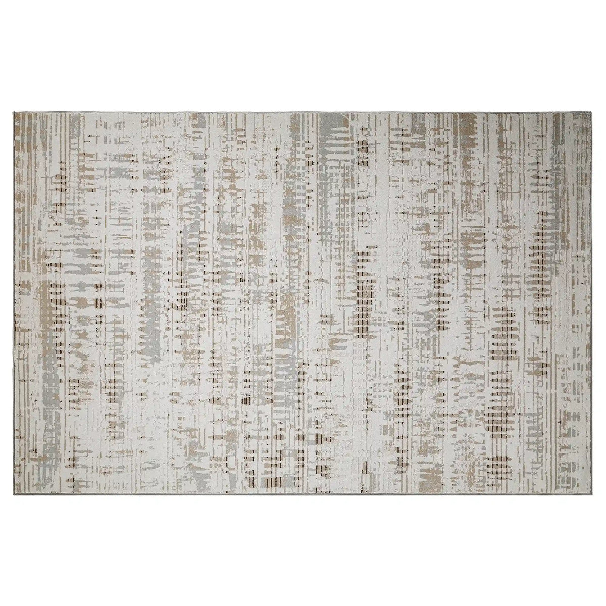 Puxina Abstract Linear Texture Neutral Area Rug