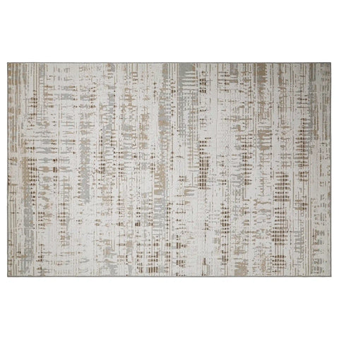 Puxina Abstract Linear Texture Neutral Area Rug