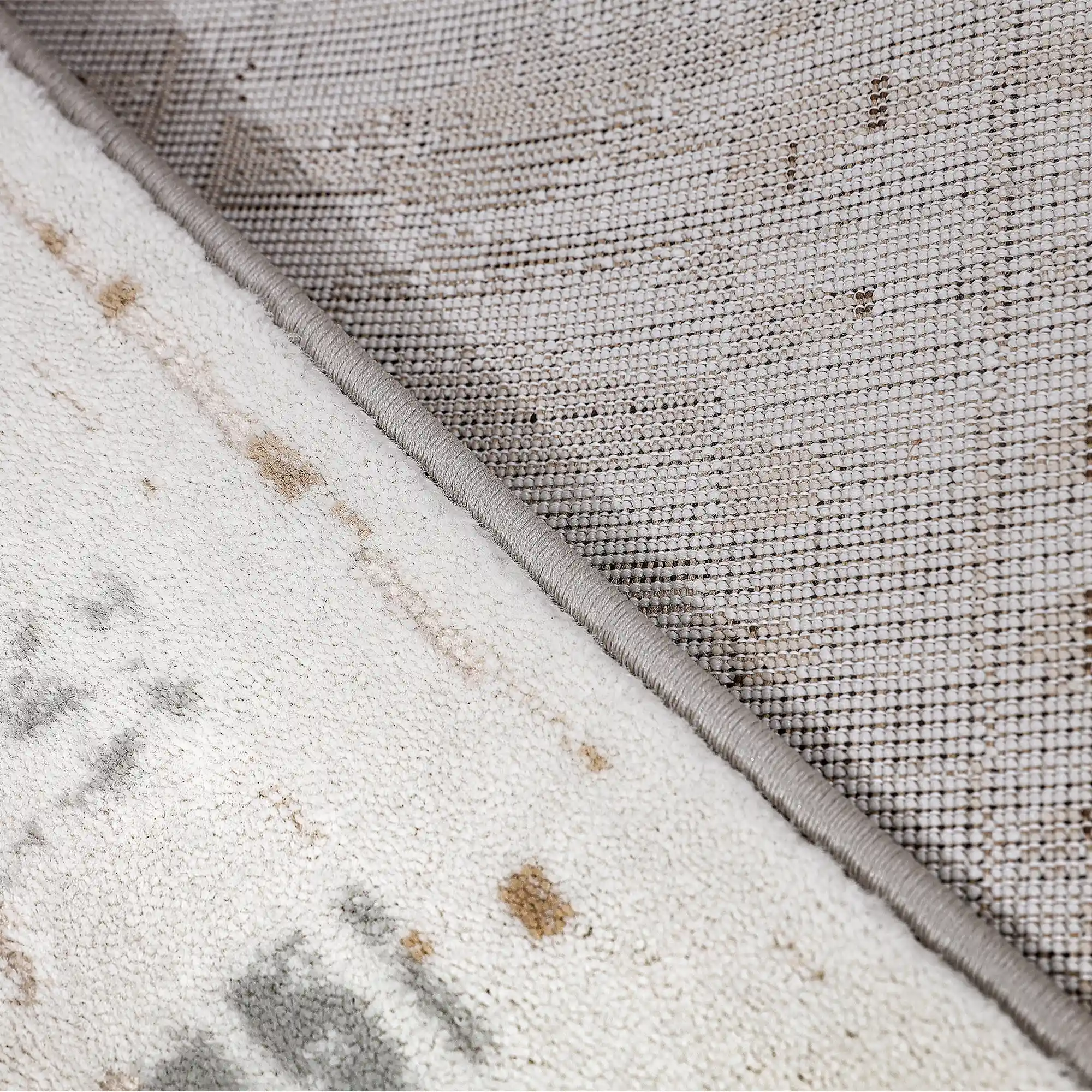 Puxina Abstract Linear Texture Neutral Area Rug