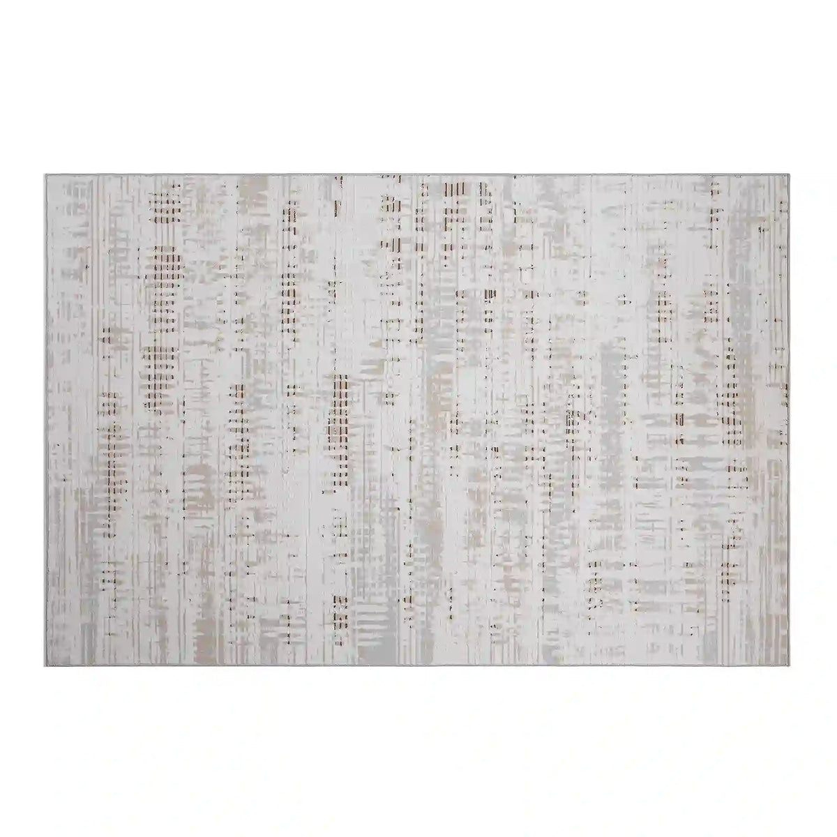 Puxina Abstract Linear Texture Neutral Area Rug